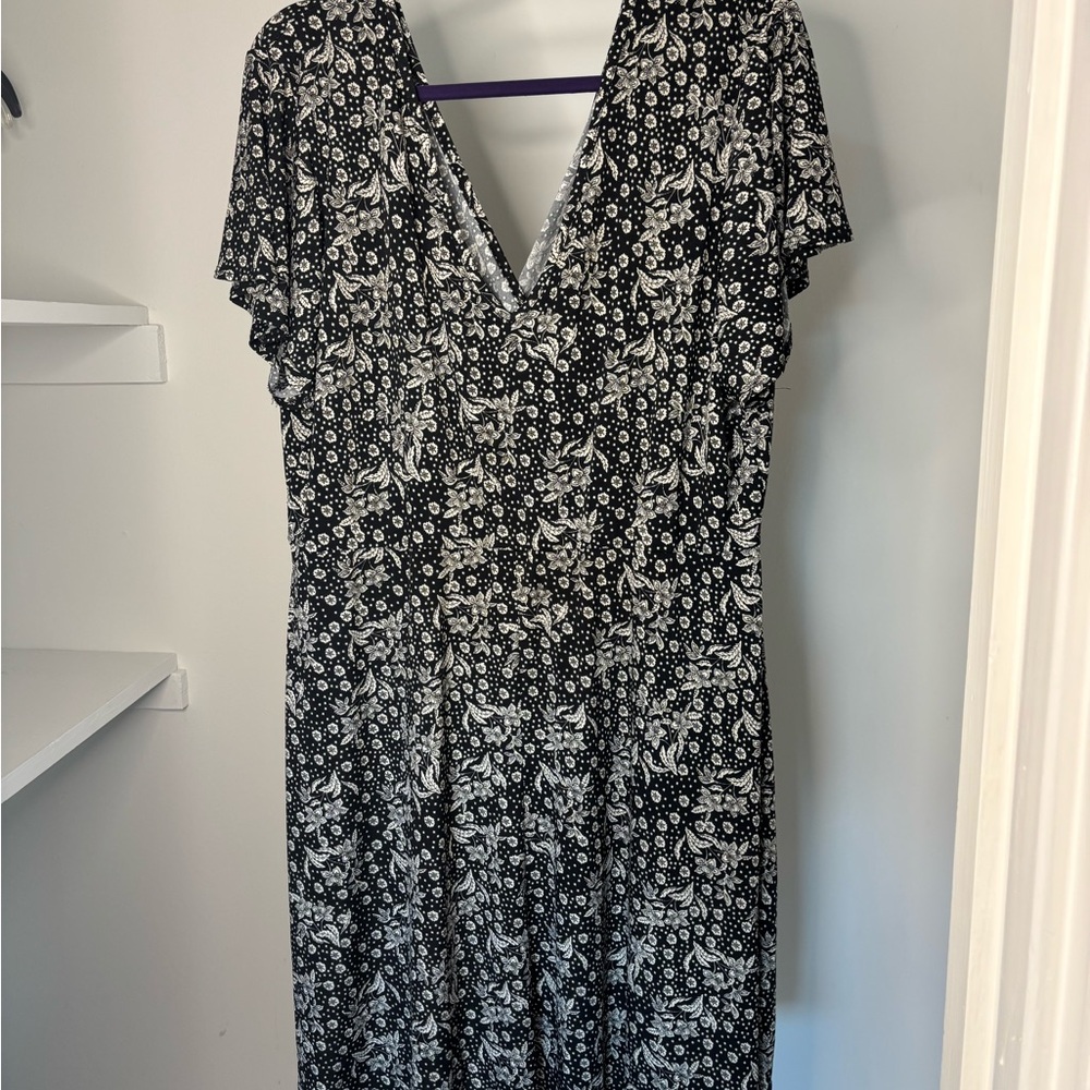 Faux Wrap Knit Dress
